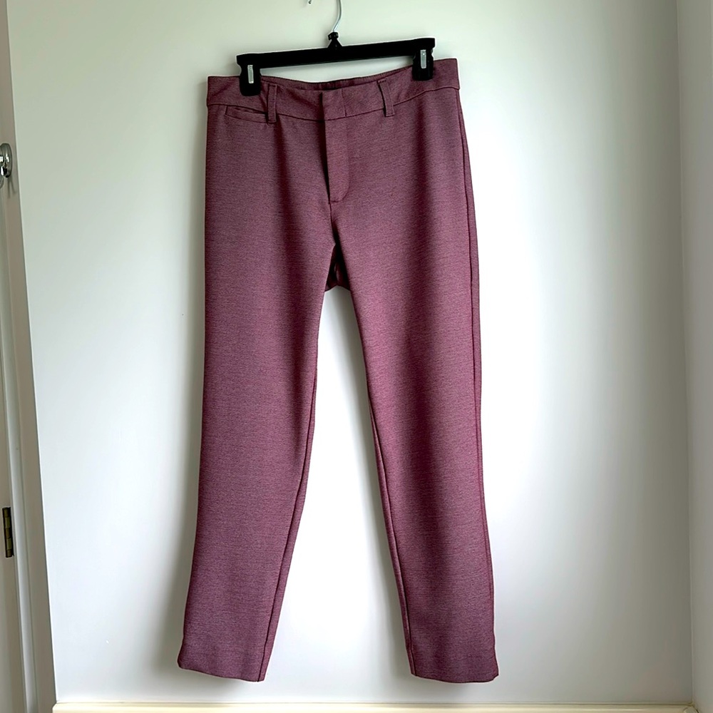 Kut From the Kloth Size 8 Ladies Maroon Pants. Trending  Color Cranberry